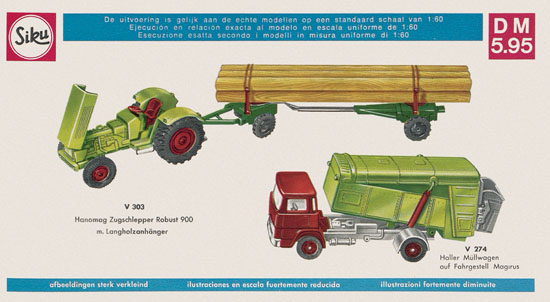 Siku Super Serie Zinkguß-Modelle Katalog 1969