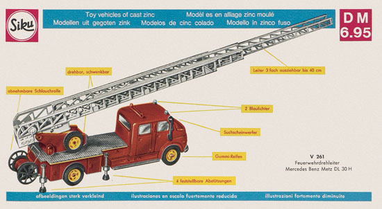 Siku Super Serie Zinkguß-Modelle Katalog 1969