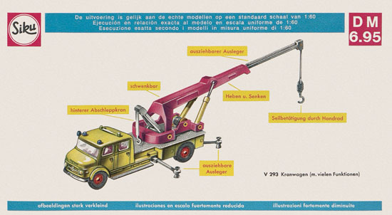 Siku Super Serie Zinkguß-Modelle Katalog 1969