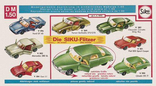 Seite 4 Siku Super Serie Zinkguß-Modelle Katalog 1970