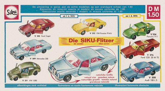 Seite 5 Siku Super Serie Zinkguß-Modelle Katalog 1970