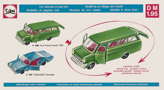 Siku Super Serie Zinkguß-Modelle Katalog 1970