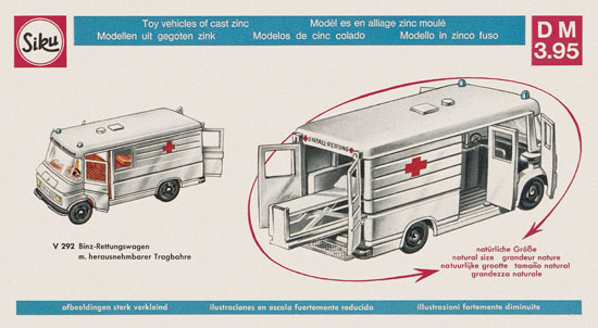 Siku Super Serie Zinkguß-Modelle Katalog 1970