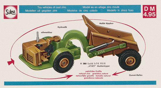 Seite 15 Siku Super Serie Zinkguß-Modelle Katalog 1970