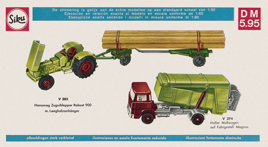 Siku Super Serie Zinkguß-Modelle Katalog 1970