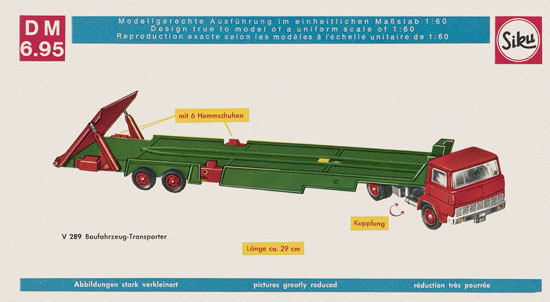 Seite 20 Siku Super Serie Zinkguß-Modelle Katalog 1970