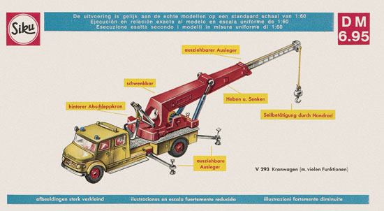 Seite 21 Siku Super Serie Zinkguß-Modelle Katalog 1970