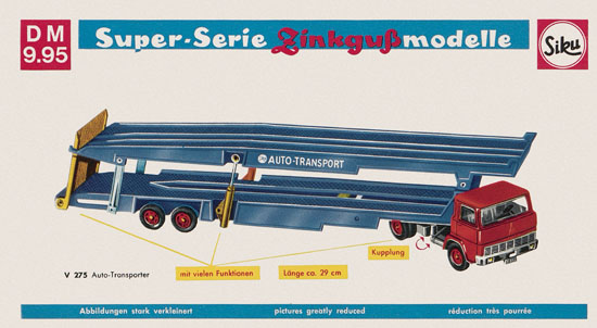 Seite 22 Siku Super Serie Zinkguß-Modelle Katalog 1970