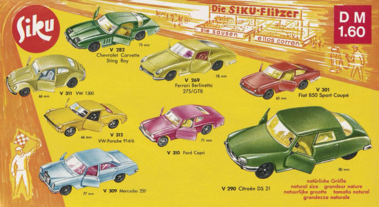 Siku Katalog 1971, Preisliste 1971, Bildpreisliste 1971, Verkehrsmodelle 1971, Siku Zinkgußmodelle 1971, Siku V-Serie 1971