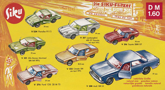 Seite 5 Siku Katalog 1971, Preisliste 1971, Bildpreisliste 1971, Verkehrsmodelle 1971, Siku Zinkgußmodelle 1971, Siku V-Serie 1971