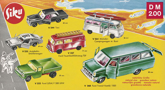 Seite 6 Siku Katalog 1971, Preisliste 1971, Bildpreisliste 1971, Verkehrsmodelle 1971, Siku Zinkgußmodelle 1971, Siku V-Serie 1971
