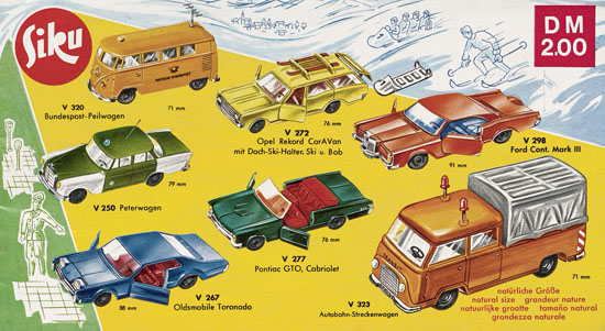 Seite 7 Siku Katalog 1971, Preisliste 1971, Bildpreisliste 1971, Verkehrsmodelle 1971, Siku Zinkgußmodelle 1971, Siku V-Serie 1971