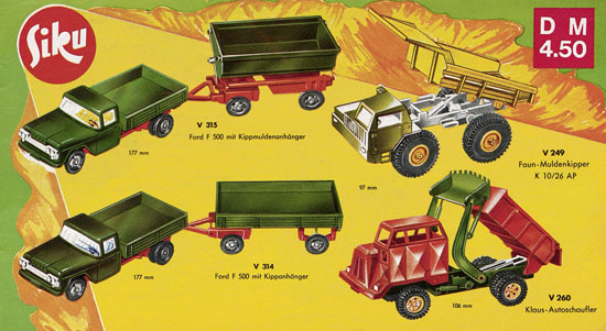 Seite 9 Siku Katalog 1971, Preisliste 1971, Bildpreisliste 1971, Verkehrsmodelle 1971, Siku Zinkgußmodelle 1971, Siku V-Serie 1971