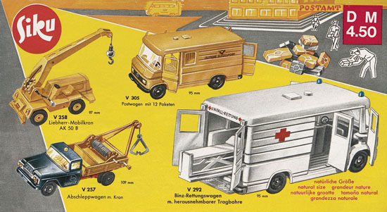 Seite 11 Siku Katalog 1971, Preisliste 1971, Bildpreisliste 1971, Verkehrsmodelle 1971, Siku Zinkgußmodelle 1971, Siku V-Serie 1971