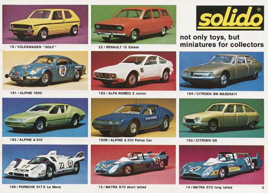 Seite 3 Solido catalog 1976