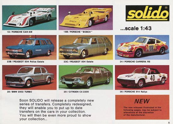 Seite 5 Solido catalog 1976