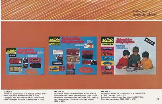 Solido catalogue export 24 1972