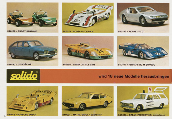 Solido Katalog 1975