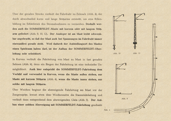 Sommerfeldt Oberleitungen Katalog 1951-1952