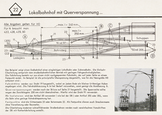 Sommerfeldt Anleitungsheft für Oberleitungen 1975