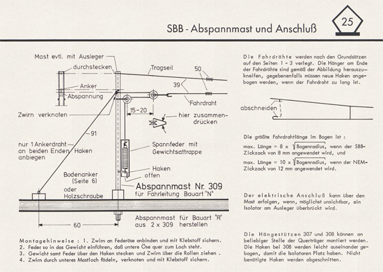 Sommerfeldt Anleitungsheft für Oberleitungen 1975