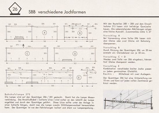 Sommerfeldt Anleitungsheft für Oberleitungen 1975