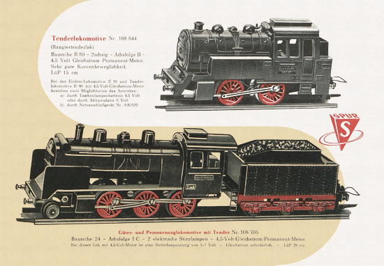 Stadtilmer Bahnen Spur S Katalog 1959