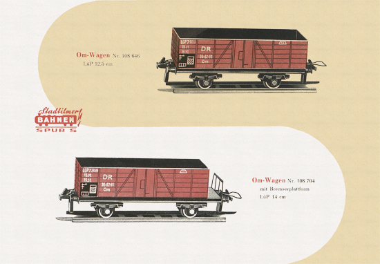 Stadtilmer Bahnen Spur S Katalog 1959