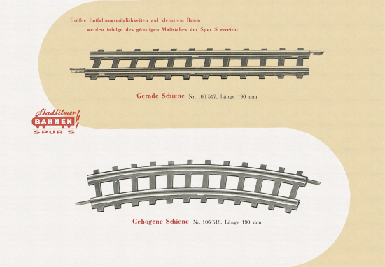 Stadtilmer Bahnen Spur S Katalog 1959