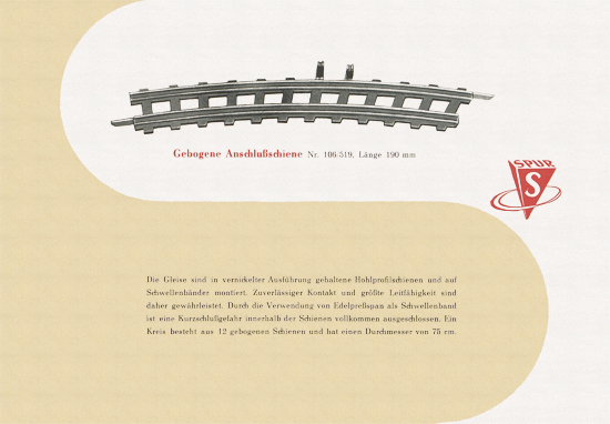 Stadtilmer Bahnen Spur S Katalog 1959