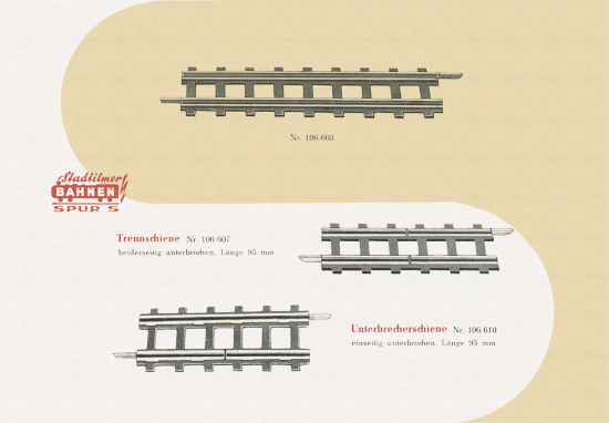 Stadtilmer Bahnen Spur S Katalog 1959