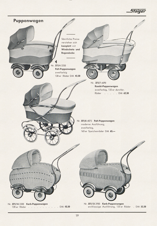 Staiger Kinderfahrzeuge 1961