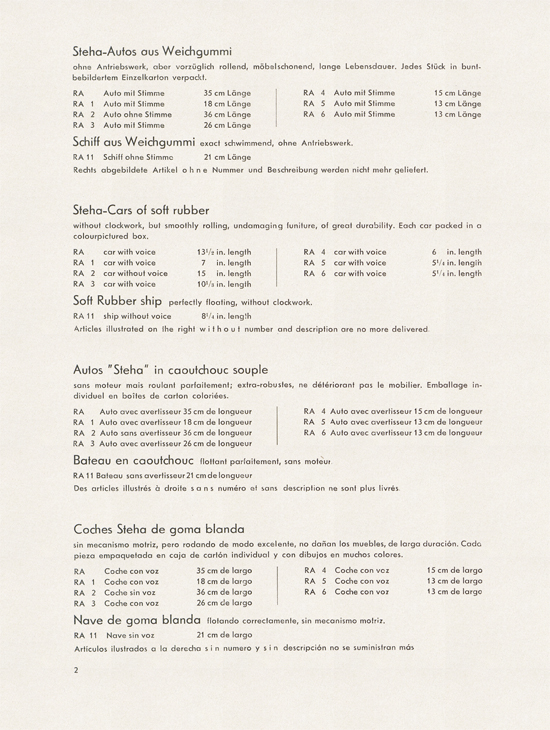 Steha Katalog 1958