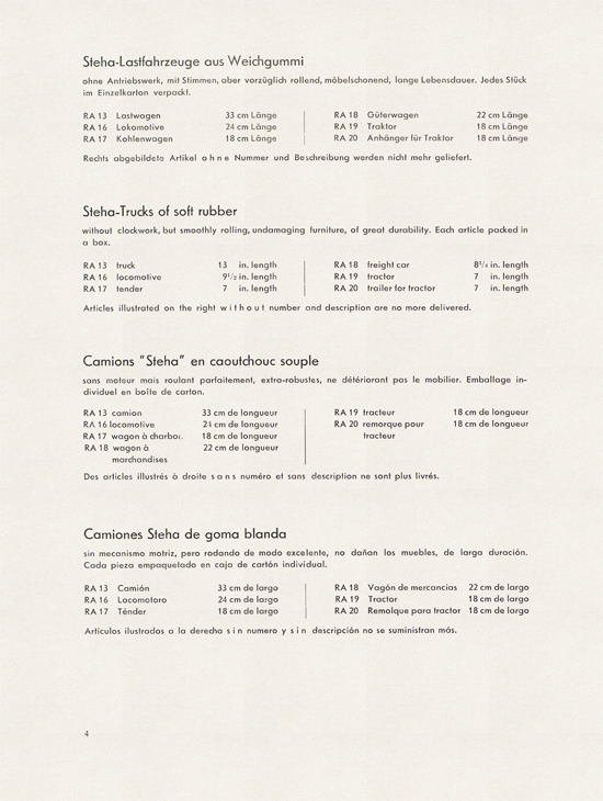 Steha Katalog 1958