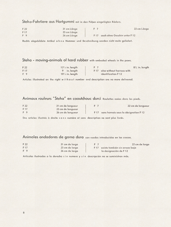 Steha Katalog 1958