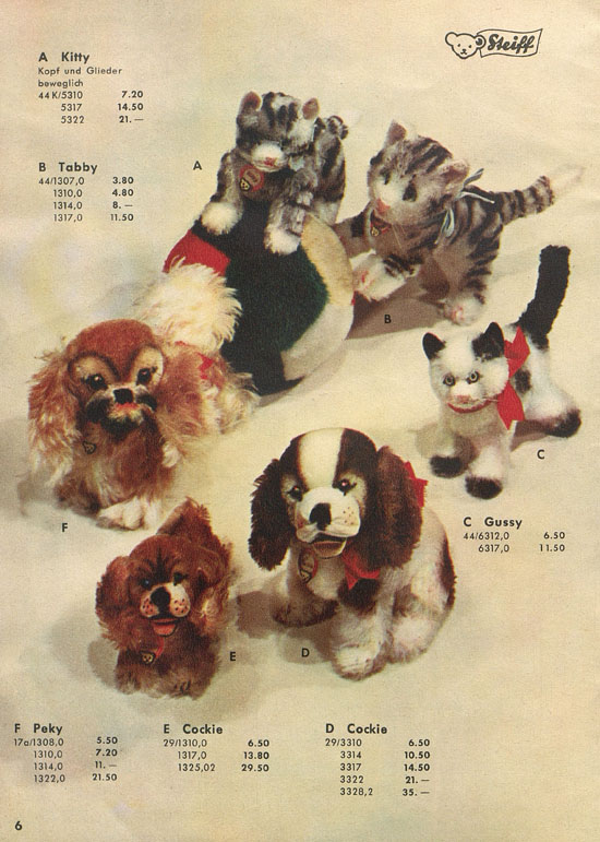 Seite 6 Margarete Steiff Katalog 1953