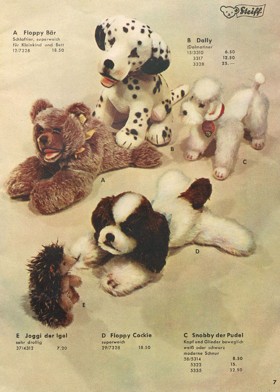Seite 7 Margarete Steiff Katalog 1953