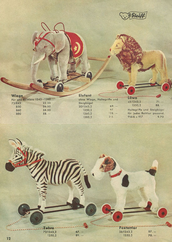 Seite 12 Margarete Steiff Katalog 1953