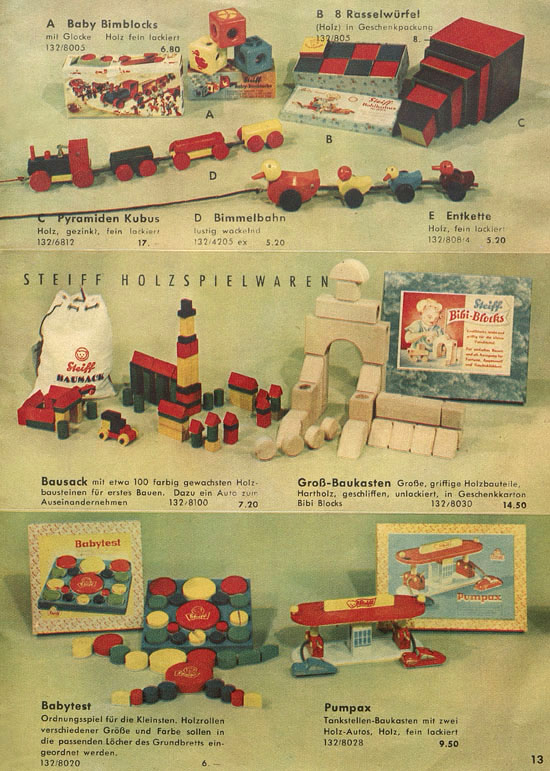 Seite 13 Margarete Steiff Katalog 1953