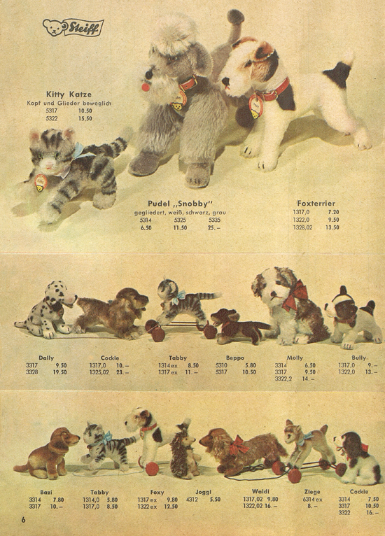 Seite 6 Margarete Steiff Katalog 1954
