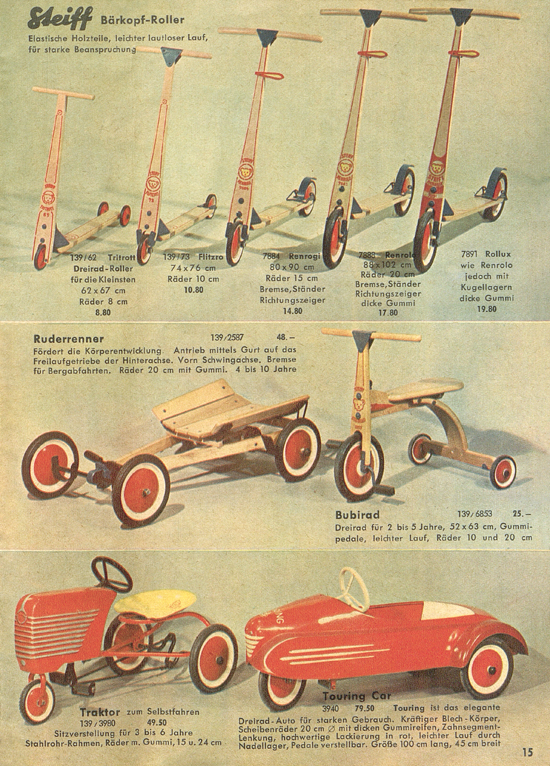 Seite 15 Margarete Steiff Katalog 1954