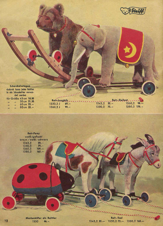 Seite 12 Steiff Der Zoo fürs Kind KAD 55 Katalog 1955