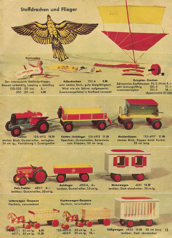 Seite 13 Steiff Der Zoo fürs Kind KAD 55 Katalog 1955