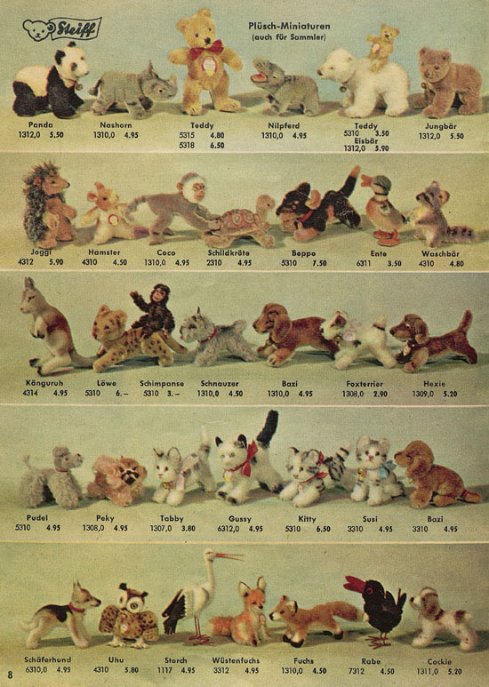 Seite 8 Steiff Der Zoo fürs Kind Katalog 1957