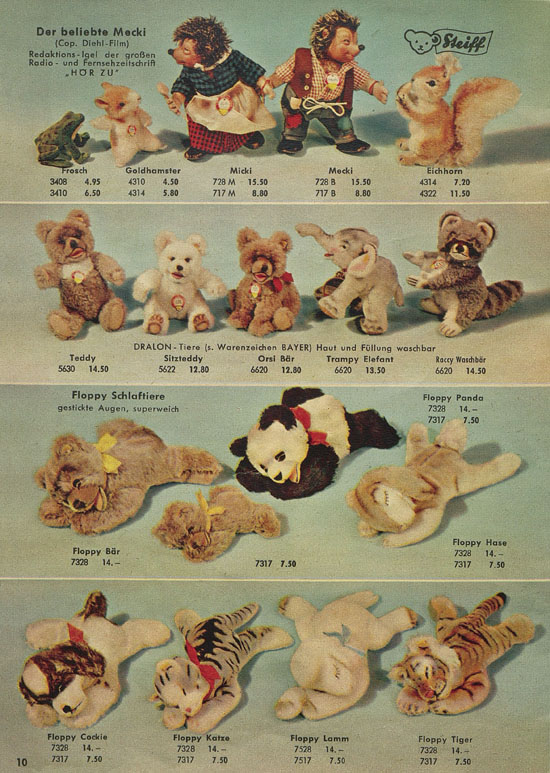 Seite 10 Steiff Der Zoo fürs Kind Katalog 1957