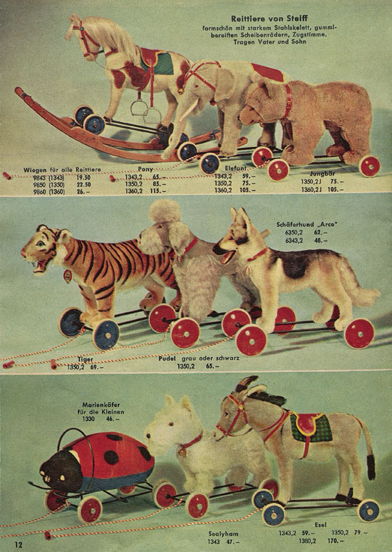 Seite 12 Steiff Der Zoo fürs Kind Katalog 1957