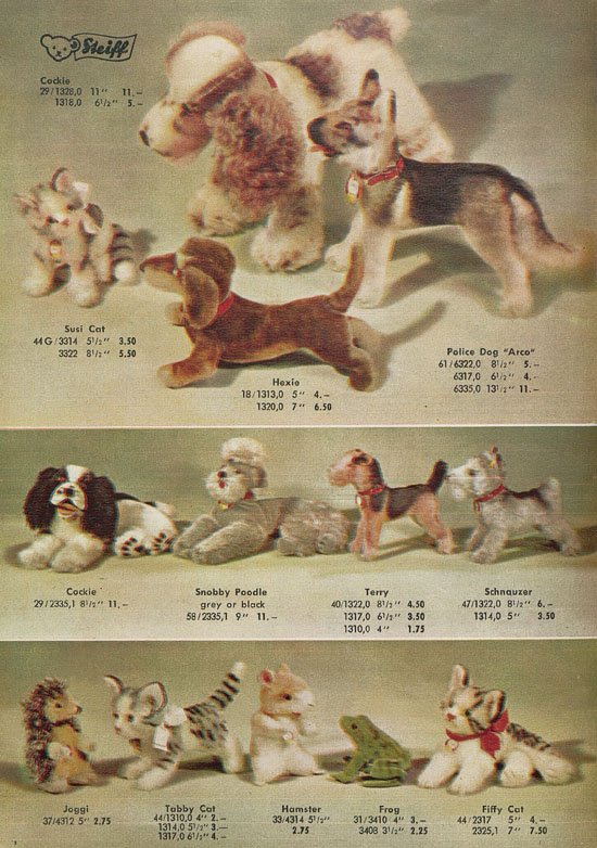 Seite 6 Margarete Steiff Realistic Plush Animals 1957