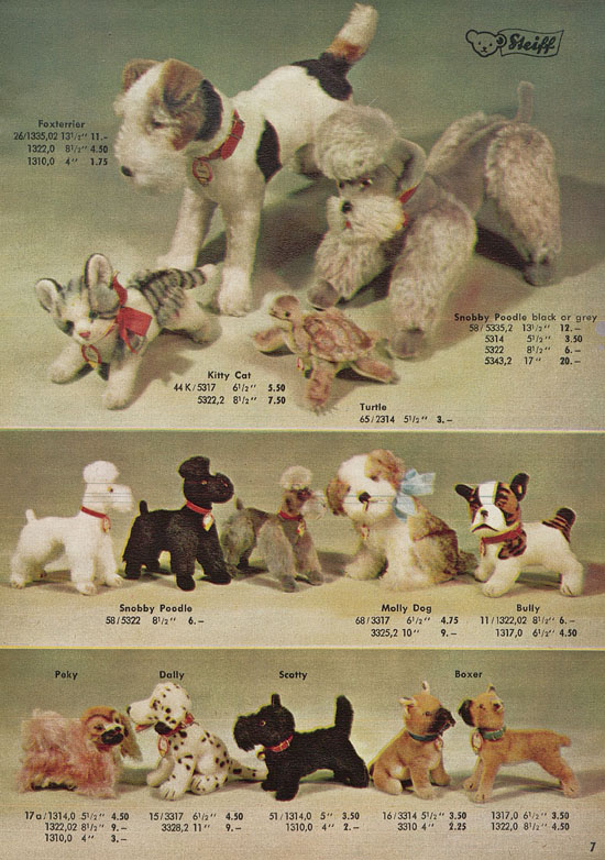 Seite 7 Margarete Steiff Realistic Plush Animals 1957