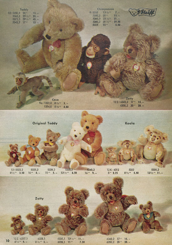 Seite 10 Margarete Steiff Realistic Plush Animals 1957