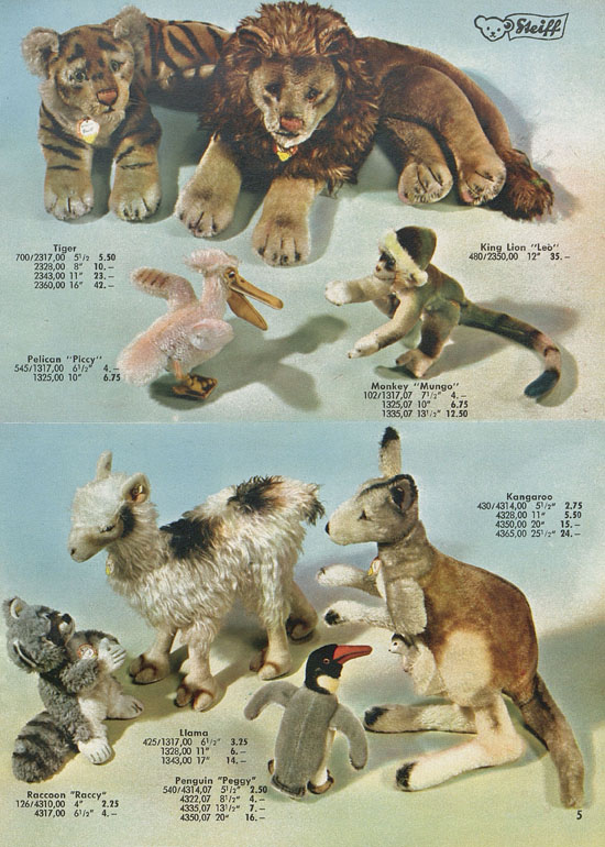 Seite 5 Margarete Steiff Katalog 1959
